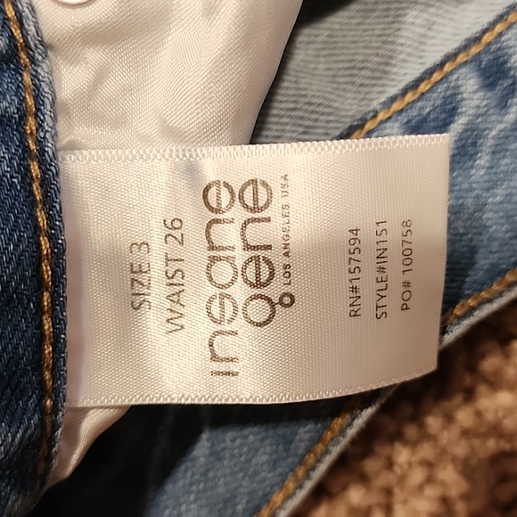 NWT Insane Gene High Rise Crop Straight Jeans - Picture 4 of 6